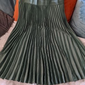 Pleated Midi Skirt